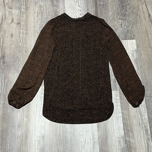 White House Black Market Long-Sleeve  Jersey Lace Long Sleeve Tunic Blouse - Picture 8 of 12